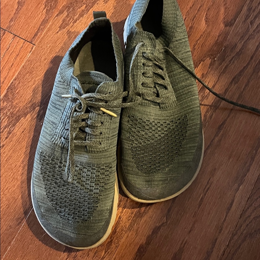 Altra Vali Knit Casual Road Walking Shoes Olive Green‎ Tan Mens 10 UK 9 EU 44